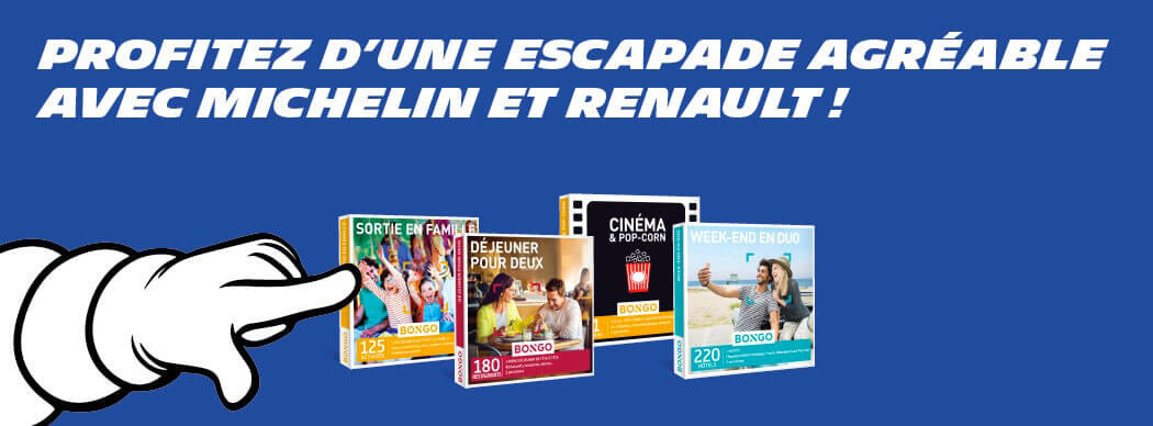 Profitez d'une escape agréable avec Michelin et Renault !